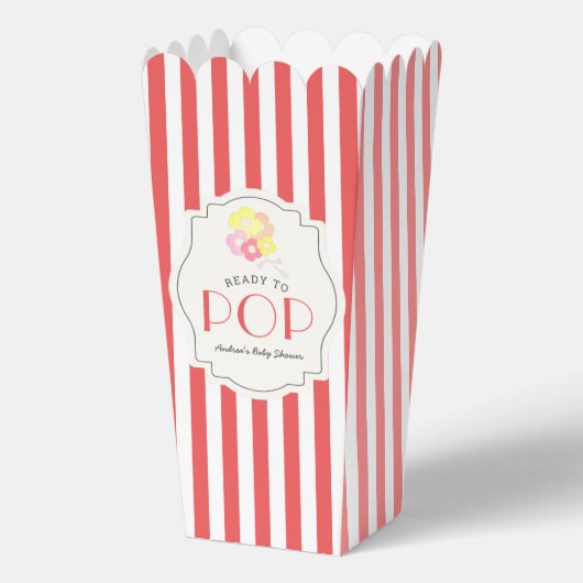 赤いポップ・アートの赤いストライプ赤いシャワー フェイバーボックス (正面)