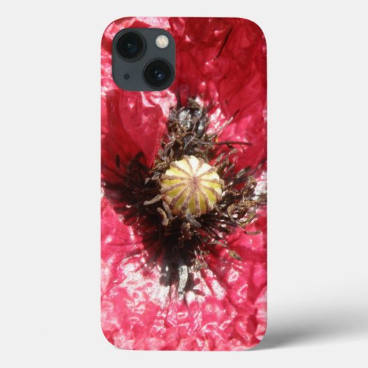 赤いポピーかわいらしフラワーマクロiPad Mini ケース Case-Mate iPhoneケース (裏面)