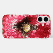 赤いポピーかわいらしフラワーマクロiPhoneケース Case-Mate iPhoneケース (裏面 (横))