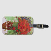 赤いポピーとデイジー ヴィンセント・ヴァン・ゴッホ ラゲッジタグ (正面横)