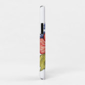 赤いポピーと青いヤグルマギクの水彩画 Case-Mate iPhoneケース (裏面/右)