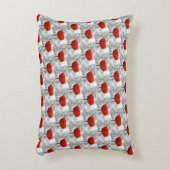 赤いポピーのアクセント枕 アクセントクッション (正面(垂直))