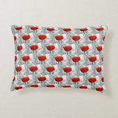 赤いポピーのアクセント枕 アクセントクッション (裏面)