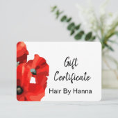 赤いポピーのギフト券 (スタンド正面)