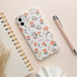 赤いポピーのフラワー携帯ケース iPhone 16 PROケース