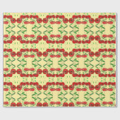 赤いポピーのラッピング紙 – 色を選択 ラッピングペーパー (フラット)