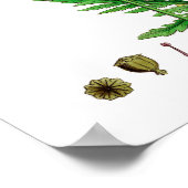 赤いポピーの花のポスタープリント#8 ポスター (角)