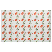 赤いポピーの花柄 ファブリック (ファットクウォーター)