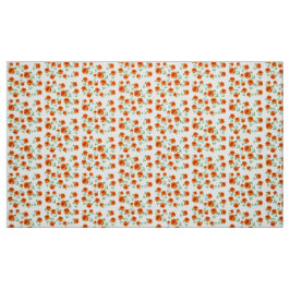 赤いポピーの花水彩織物 ファブリック