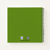 赤いポピーフィールドノートブック ノートブック (裏面)