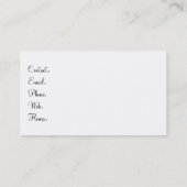 赤いポピー水彩、夏のフローラポピー 名刺 (裏面)