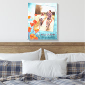 赤いポピー結婚フローラの写真集 キャンバスプリント (インサイチュ (寝室))