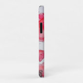 赤いポピー花の水彩ラゲッジタグ Case-Mate iPhoneケース (裏面/右)