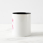 赤いポピー花 ツートーンマグカップ (中央)