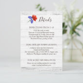 赤いポピー&コーンフラワーの素朴詳細/アクセス情報 エンクロージャーカード (スタンド正面)