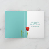 赤いポピー ターコイズ Be My Matron of Honor カード (内部)