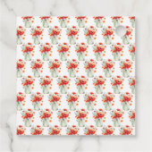 赤いポピー メイソンジャー 誕生日 フェイバータグ (裏面)