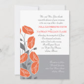 赤いポピー 招待状 (正面)