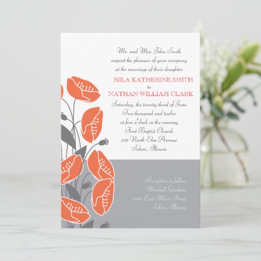 赤いポピー 招待状 (スタンド正面)