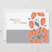 赤いポピー 招待状 (裏面)