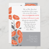 赤いポピー 招待状 (正面/裏面)