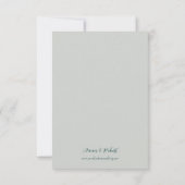 赤いポピー 水彩の花 出欠カード (裏面)