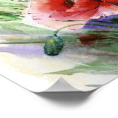 赤いポピー、2023カレンダー ポスター (角)