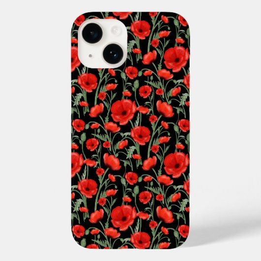 赤いポピー Case-Mate iPhoneケース (裏面)