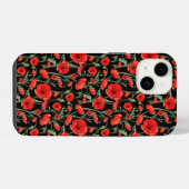 赤いポピー iPhoneケース (裏面横)
