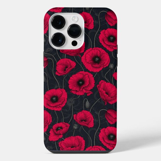 赤いポピー iPhoneケース (裏面)