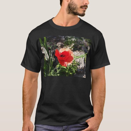 赤いポピー Tシャツ (正面)