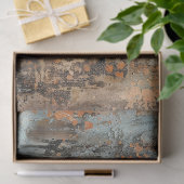 赤いポピ素朴ーグランジ抽象芸術フローラの分離 薄葉紙 (ギフト)