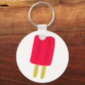 赤いポプシクルキーチェーン キーホルダー (正面)