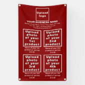 赤いポートレートバナーのビジネス製品 横断幕 (縦)