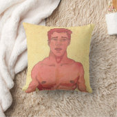 赤いポートレート クッション (ブランケット)