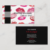 赤いマウスパターパーソナライズされたン 名刺 (正面/裏面)