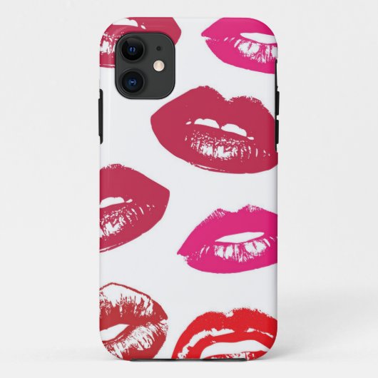 赤いマウスパターパーソナライズされたン Case-Mate iPhoneケース (裏面)