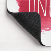 赤いマウスパッドの絵を描UNPLUG文字 マウスパッド (コーナー)