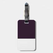 赤いマグのオレンジ子ネコ ラゲッジタグ (裏面縦)