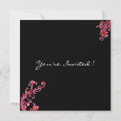 赤いマスク2 / マルディグラ仮面パーティー 招待状 (裏面)