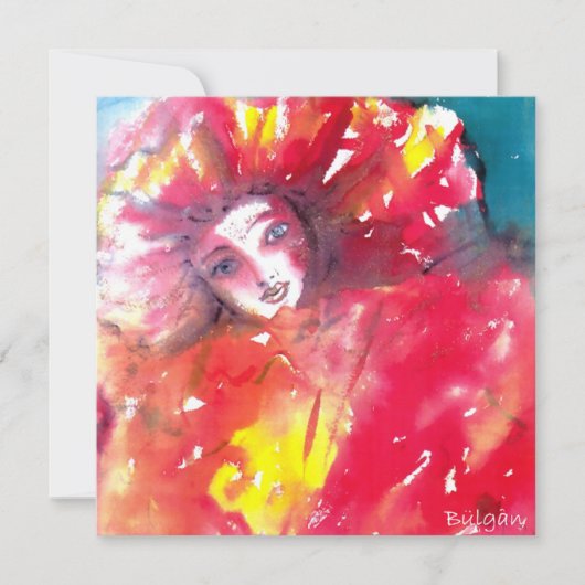 赤いマスク2 / マルディグラ仮面パーティー 招待状 (正面)