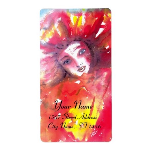 赤いマスク2 ラベル (正面)