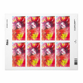 赤いマスク2 ラベル (フルシート)