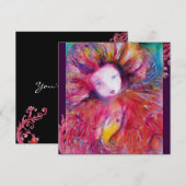 赤いマスク / マルディ・グラ・マスカレードパーティ 招待状 (正面/裏面)