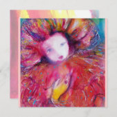 赤いマスク / マーディ・グラ・マスカレード・パーティー 招待状 (正面/裏面)