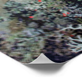 赤いマッチスティック地衣類 ポスター (角)