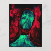 "赤いマドンナ" JTGの芸術の郵便はがき ポストカード (正面)