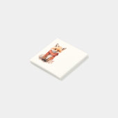 赤いマフラーのかわいい子ギツネ ポストイット (アングル)