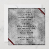 赤いマムのゴシック グランジ 招待状 (裏面)