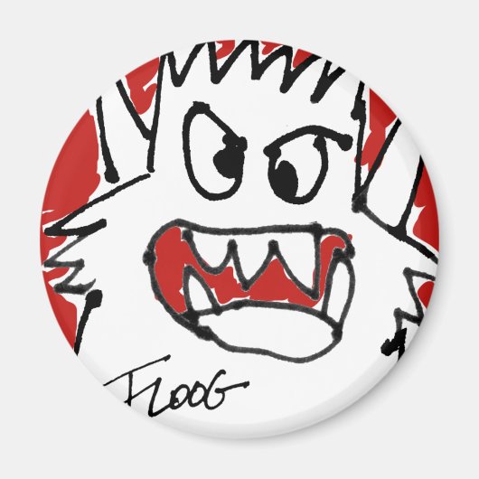 赤いマンガの怪物 マグネット (正面)